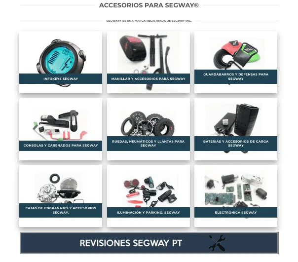 Repuestos para segway