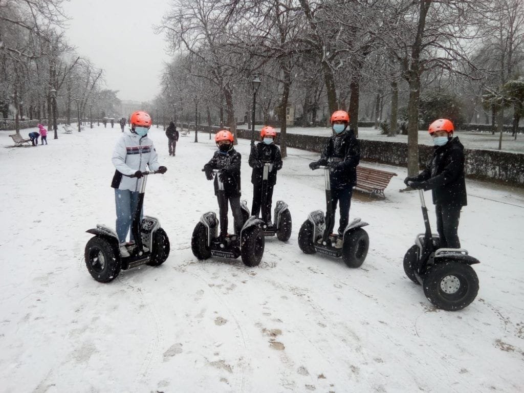 El retiro con nieve