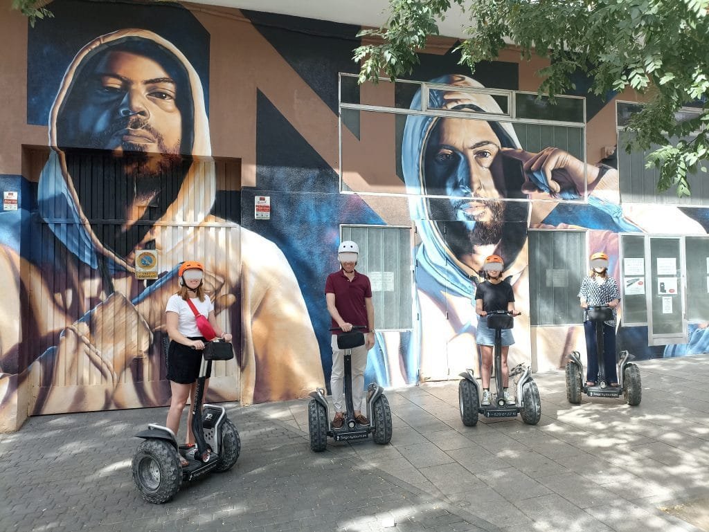 Segway tour grafitis Madrid